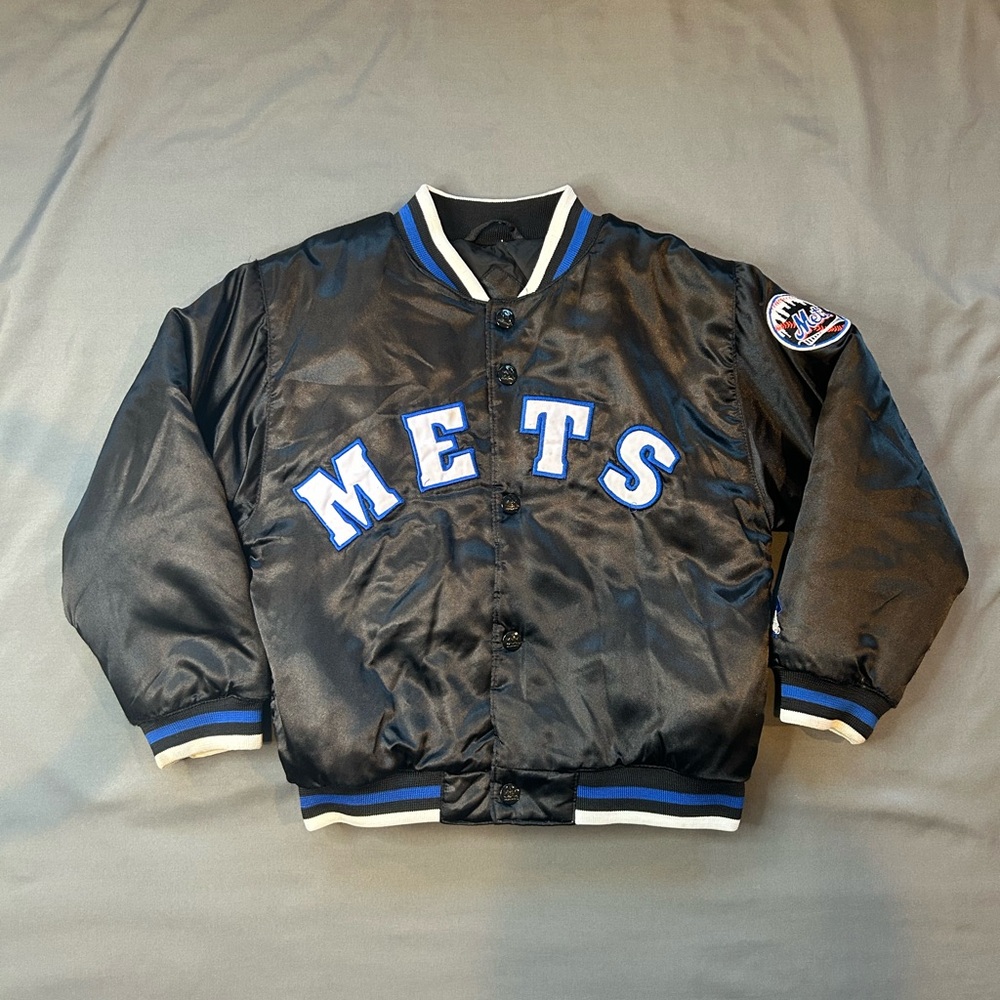 Vintage Mighty Mac / MLB / New York Mets Satin Bomber Jacket